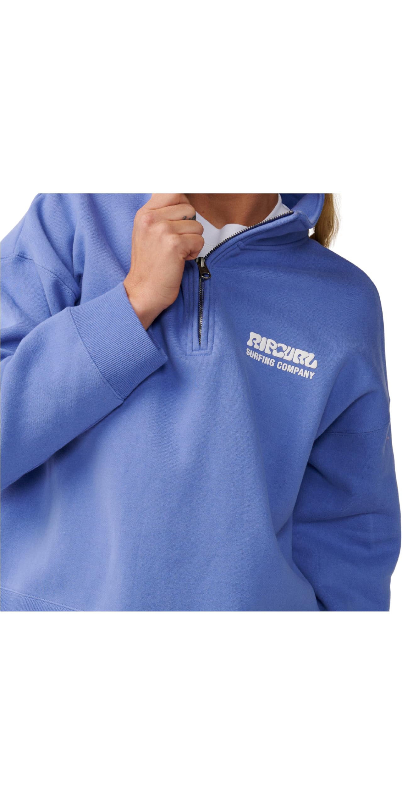 2026 Rip Curl Damski Surf Puff 1/4 Zip Fleece 07WWFL - Mid Blue Be 2026 Rip Curl Damski Surf Puff 1/4 Zamek błyskawiczny Polar 07WWFL - Mid Blue