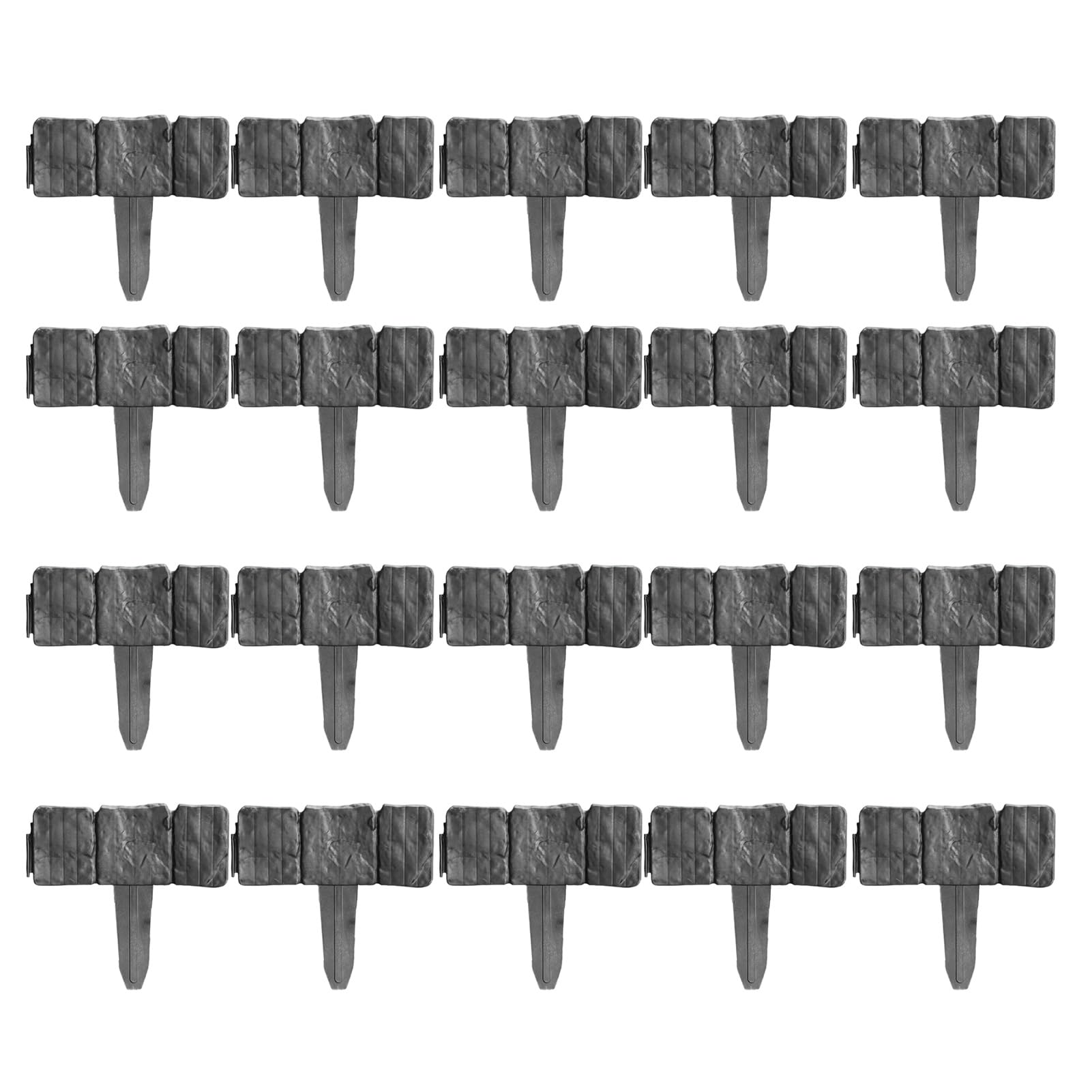 Plastic Garden Fence No Dig Garden Edging Panels Landscaping Border Panels Retaining Fence for Flower Beds Lawns Paths