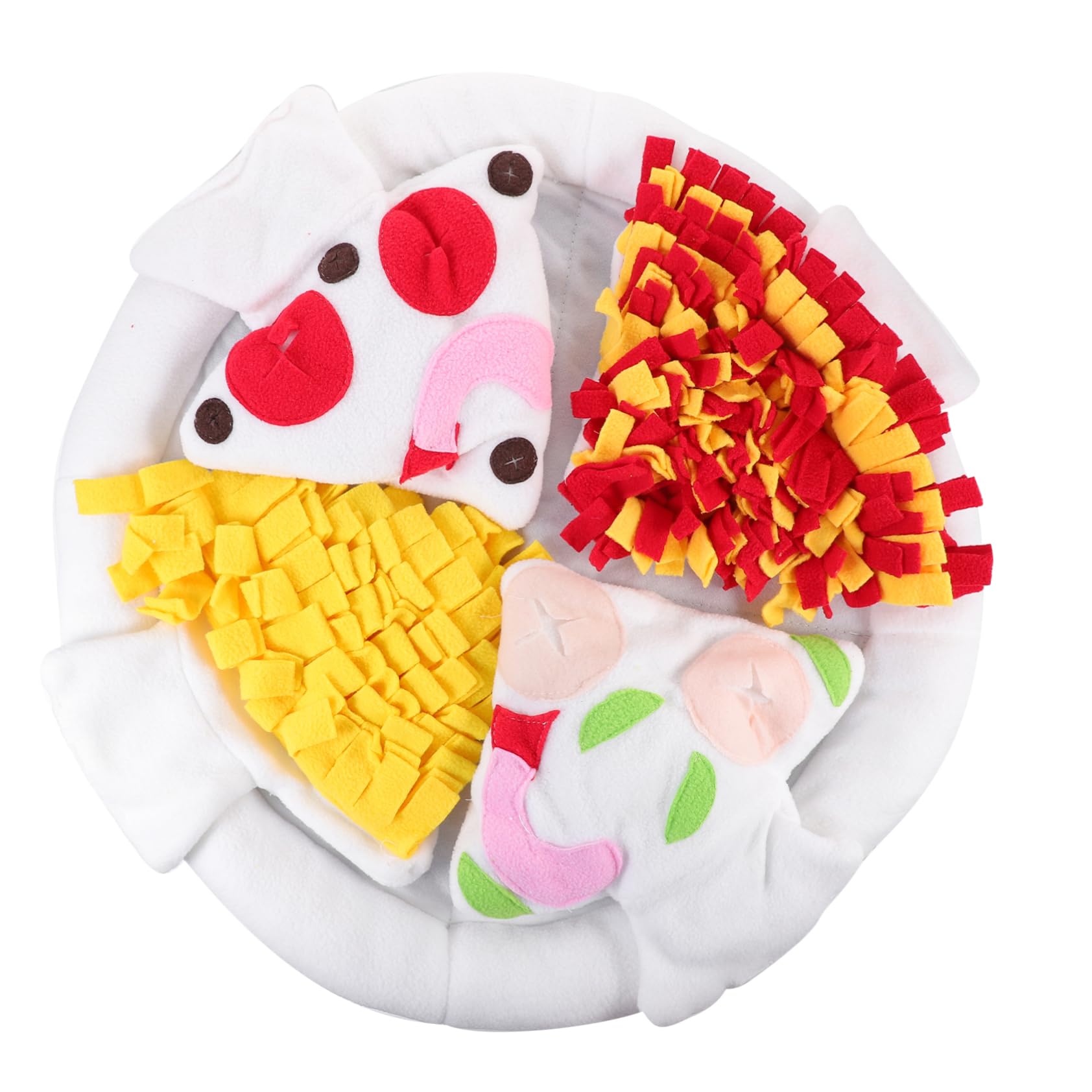 Tapis reniflant pour chien pizza anti-dérapant pour l'alimentation lente