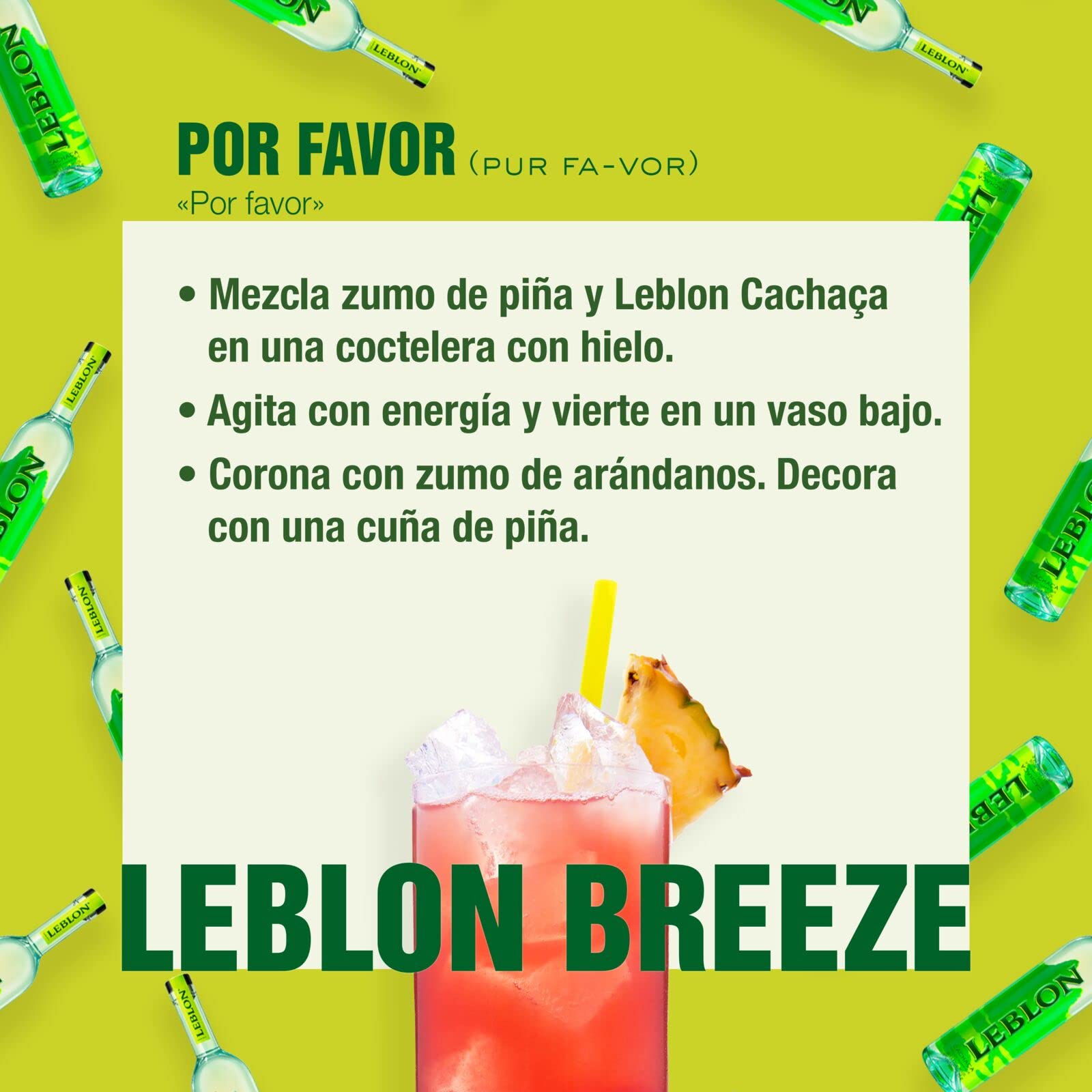 Leblon Cachaça, 40% vol., 70 cl / 700 ml, Cachaça elaborada con caña de azúcar prémium brasileña, destilada artesanalmente y madurada en barricas de coñac de roble francés