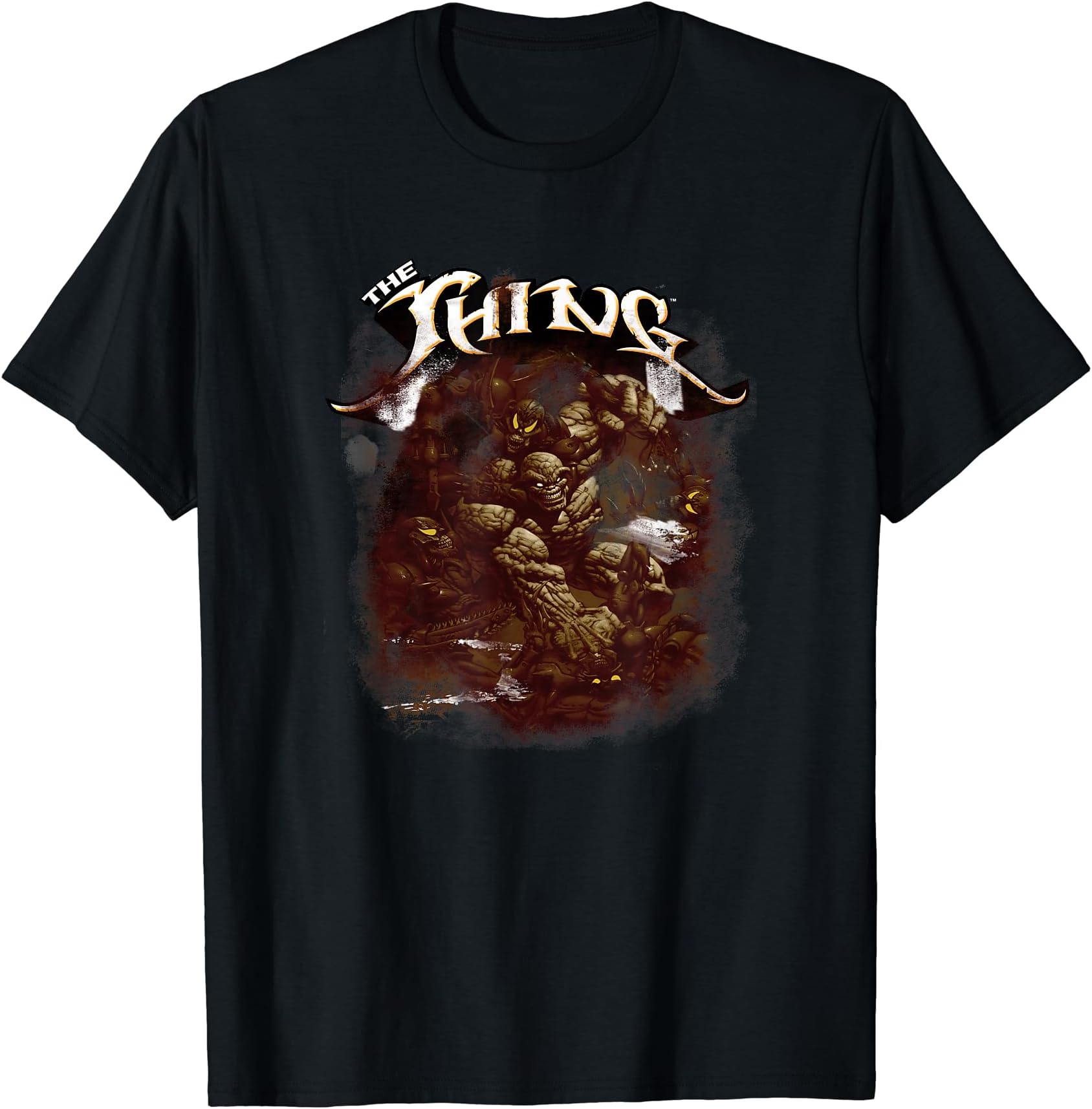 marvelFantastic Four The Thing Darkness Epic Poster T-Shirt
