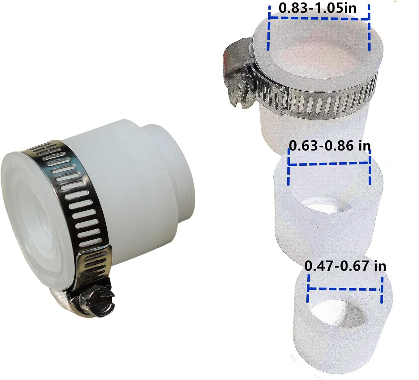 Metal Faucet Sprayer Attachment Sink Aerator Swivel Extender For Kitchen Tap Cold Hot Water (Silver ）