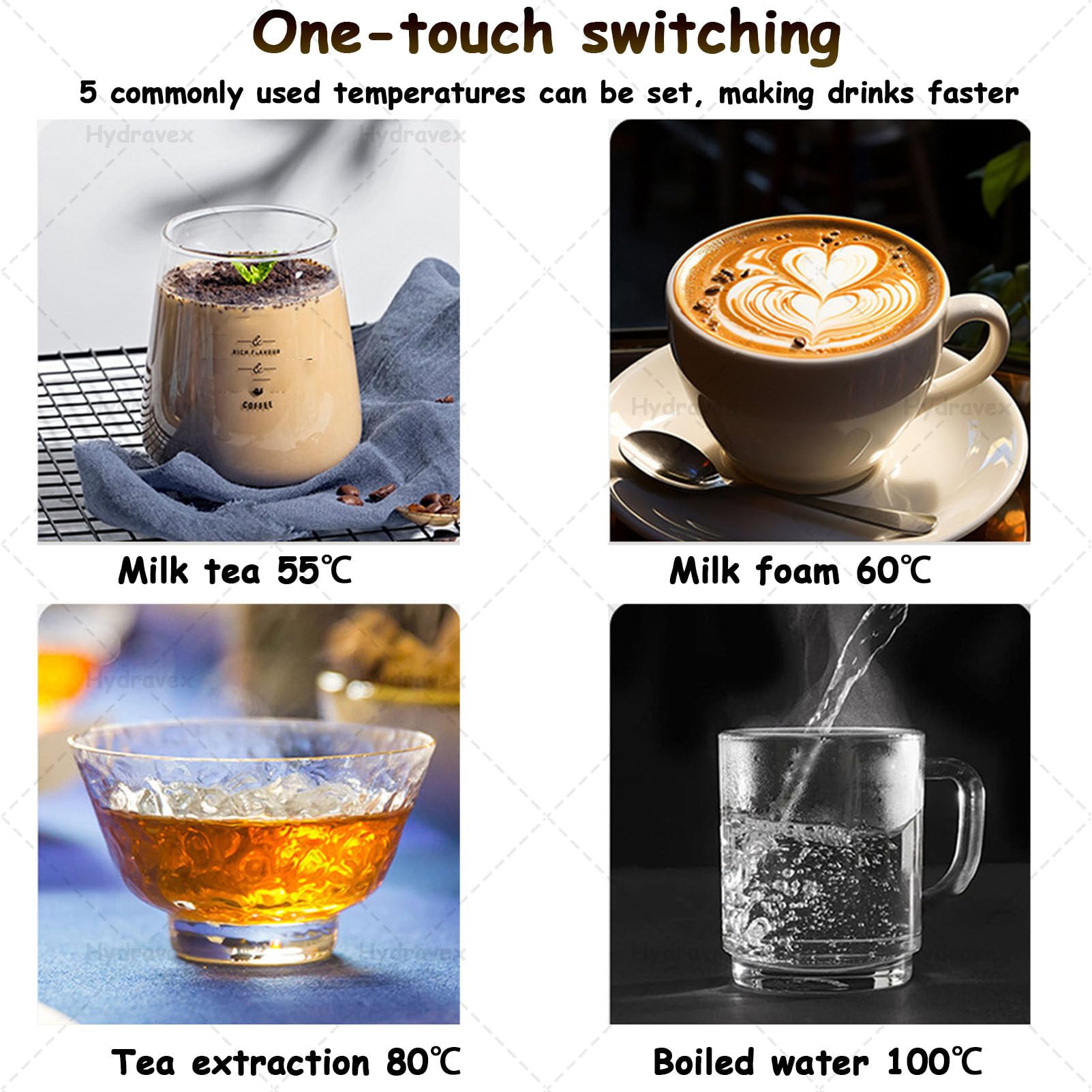 Montalatte, commerciale e vaporizzatore, macchina per schiuma di latte e caffè multiuso, elettrico, capacità 6 l, acciaio inossidabile, per caffè espresso, pasticceria, hotel