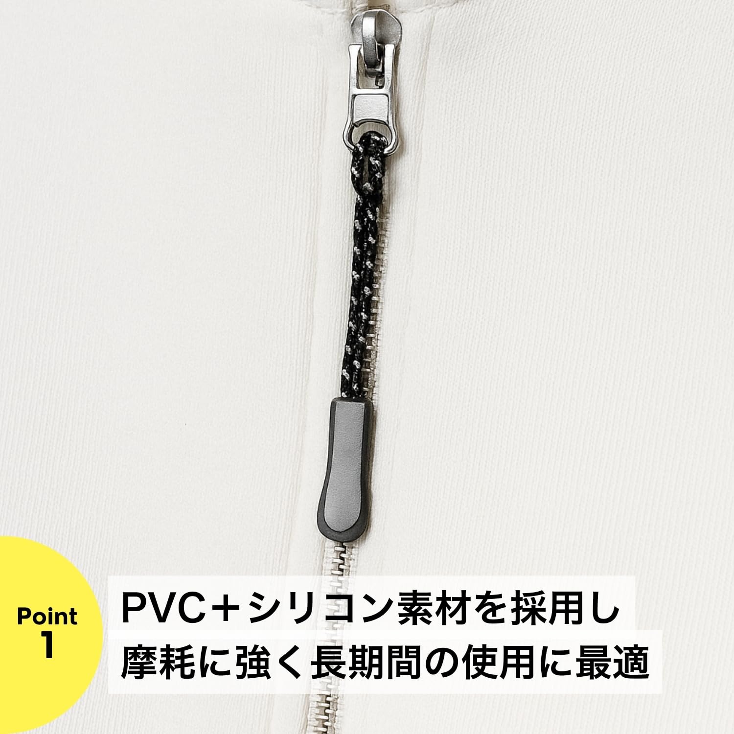 Amazon.co.jp: ジッパープル 10本セット 直径7cm 反射材 ジッパータブ