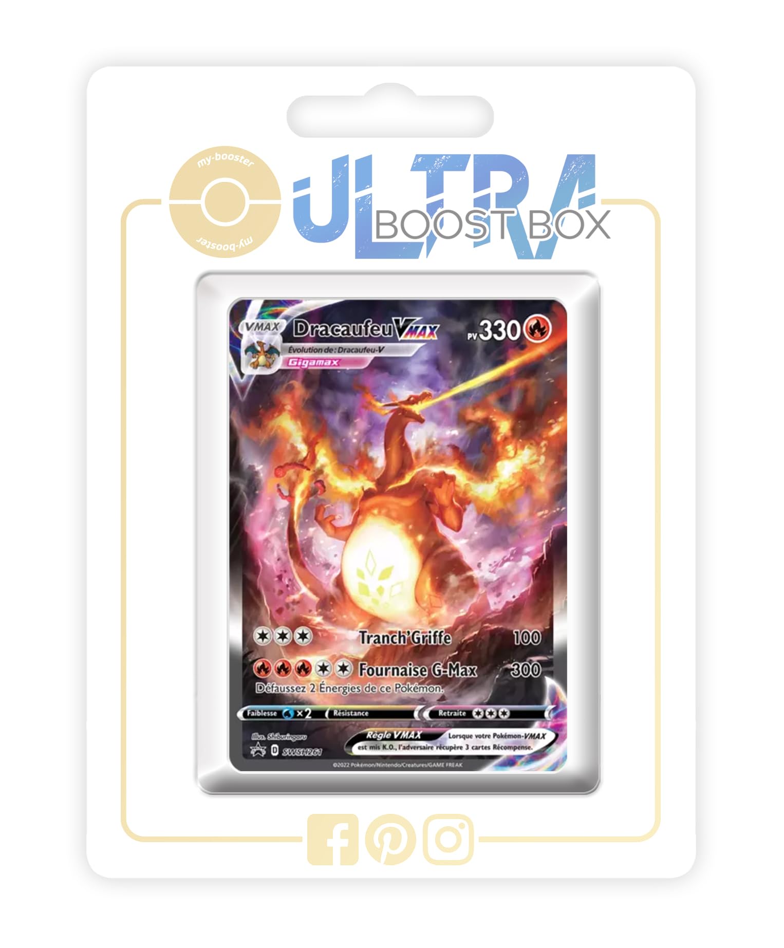 dracaufeu pokemon card VMAX (Charizard VMAX) SWSH261 Alternative Pokémon Gallery - my-booster X Épée et Bouclier 9 - Stars Étincelantes Voggt - buy Dracaufeu Vstar