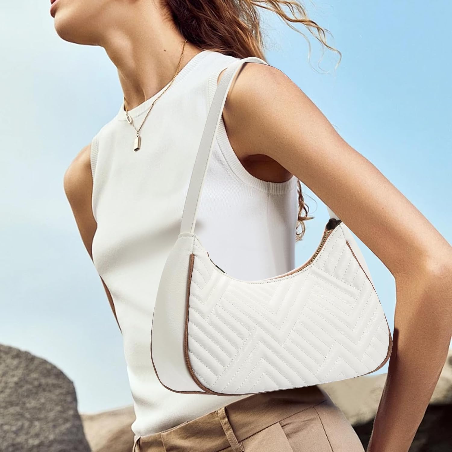 FALAN MULE Shoulder Bag for Women Small Trendy Hobo Handbag - Image 2