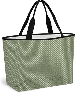 Beach Bag for Women Teal Woven Dashes Mesh Tote Bag Micro Stitches Texture Travel Bags for Pool Handbag