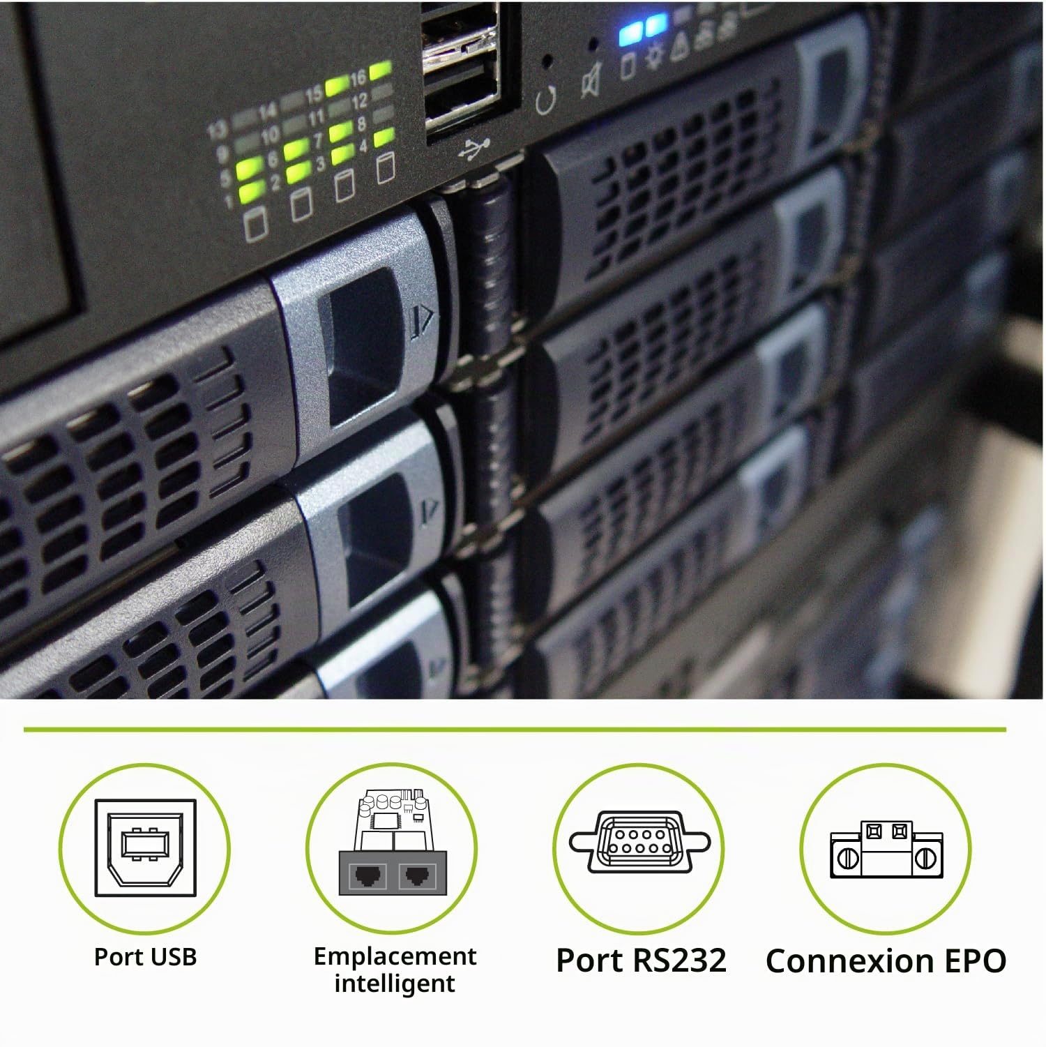 Tecnoware Power Systems - Onduleur Evo DSP Plus, Technologie DSP on Line (VFI), Efficacité 94%, Protection Complète, Compatible Groupes Électrogènes, Ports USB/RS232, 1200 VA