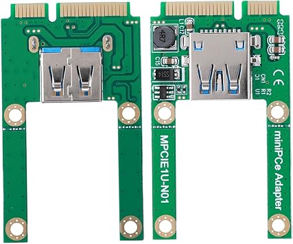 Msata Adapter, USB to Half Mini Pcie USB 2.0 Network Card, MSATA to USB Conversion Card Mini PCI - E Expansion Converter Adapter USB2.0 mPCI - E