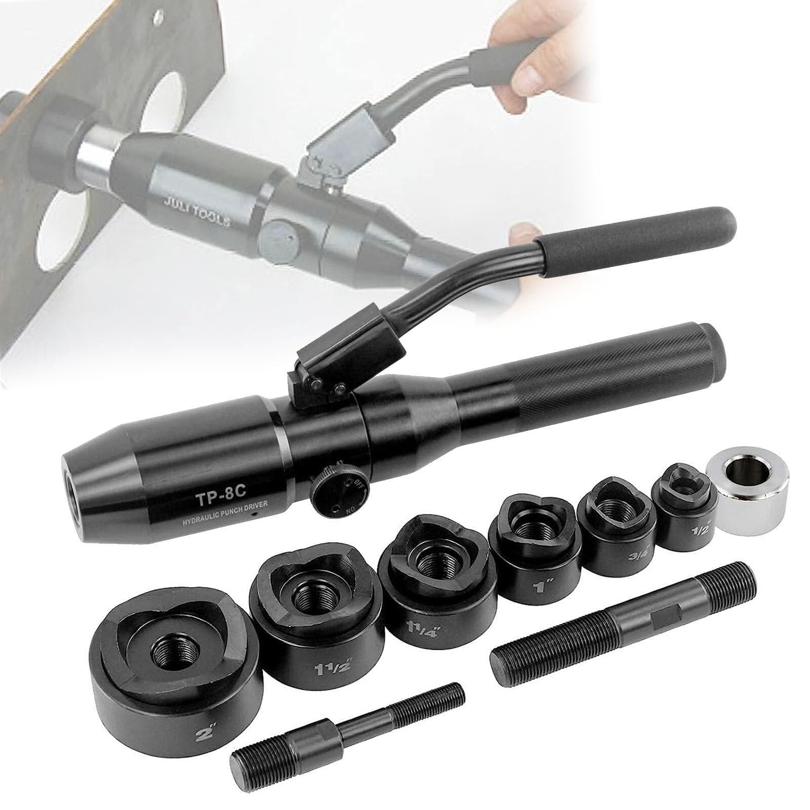 Poinçon hydraulique 6 matrices pour conduit d'acier souple 1/2 à 2 pouces Color 8C