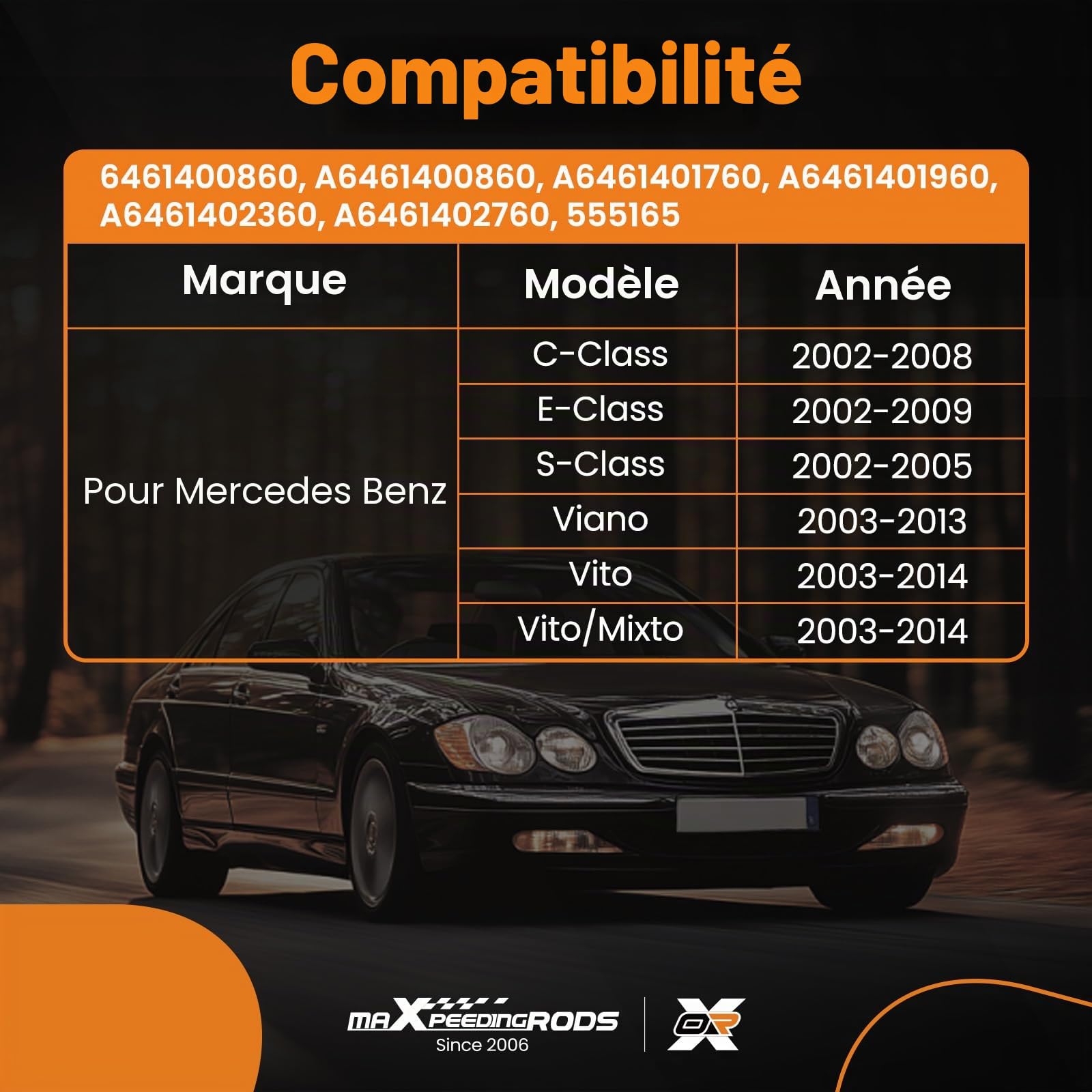 maXpeedingrods Vanne EGR pour Mercedes-Benz W203 S203 W211 S211 W220 6461400860