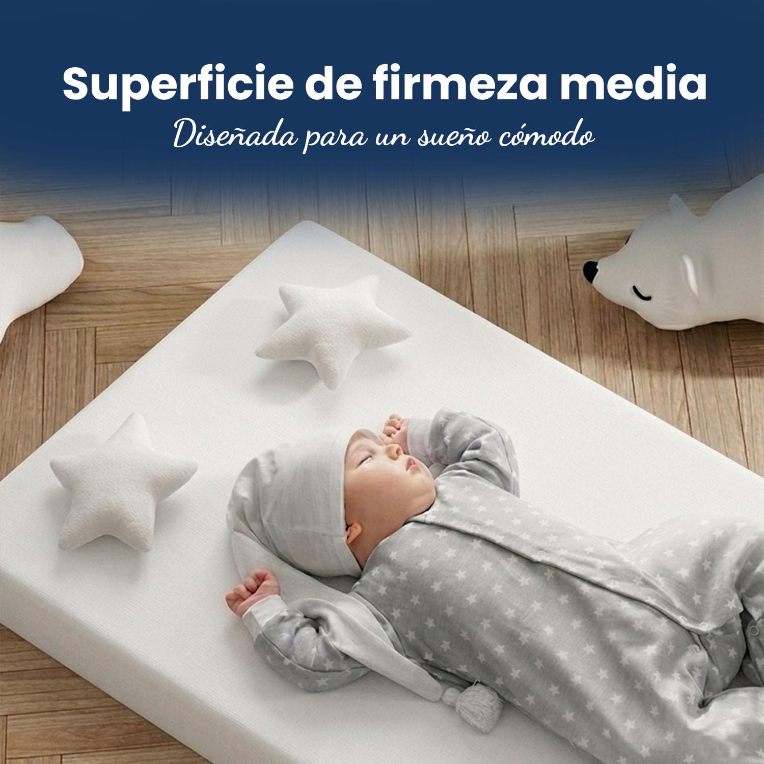 Protector de colchón Bubblin para Cuna o Cama (1, 60x120 cm)