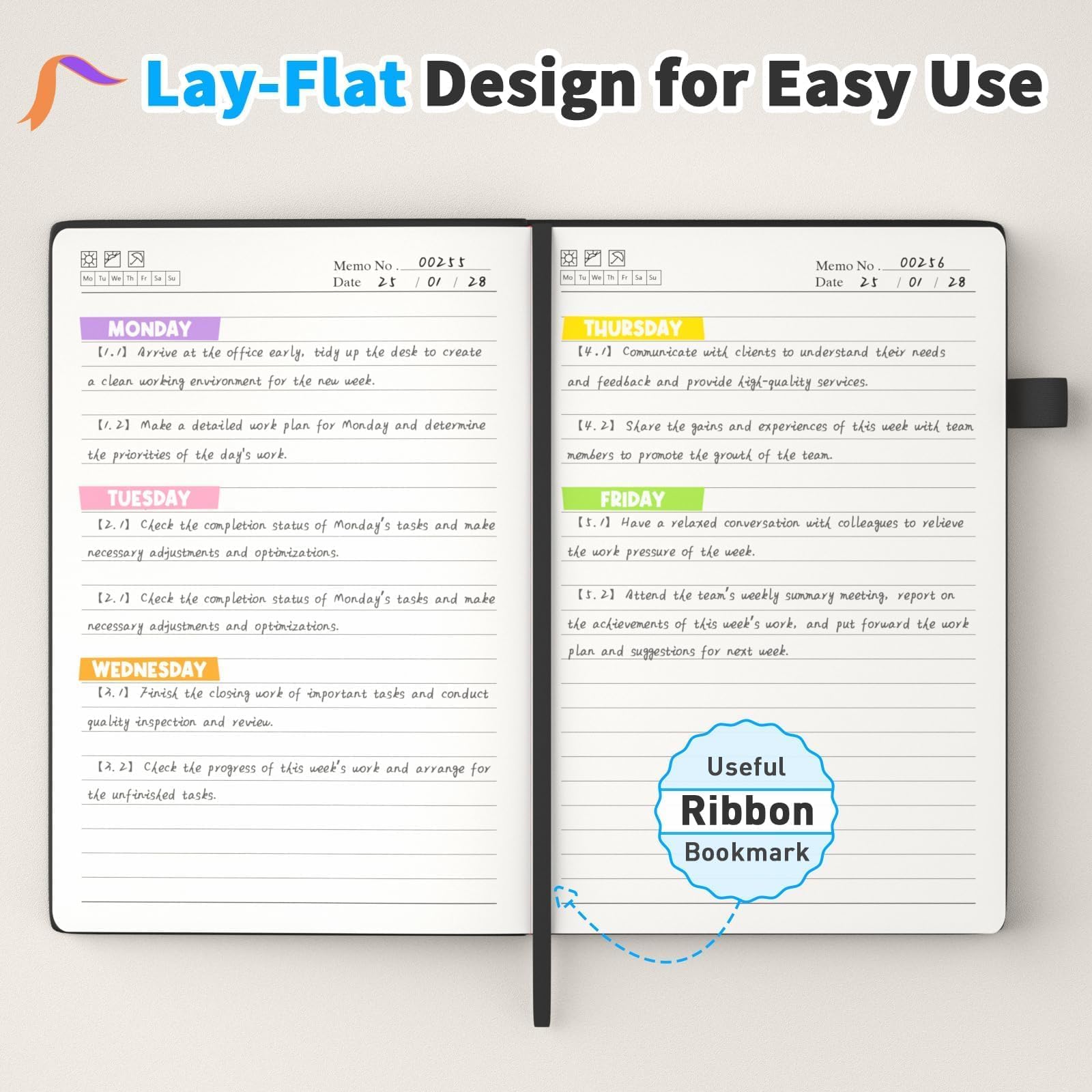 2-Pack A5 Lined Journals - 180 Pages 100GSM Thick Paper Notebooks For Writing & Note Taking