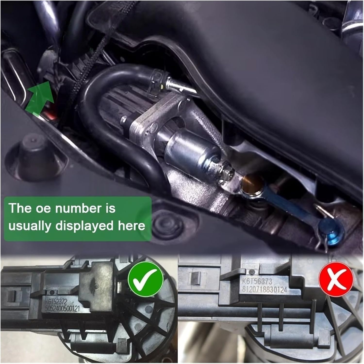 K6T52372 Car Electronic Turbo Wastegate Actuator Turbocharger Solenoid Valve 18900-5AA-A01 Compatible for Honda Civic/Accord/CR-V 2016-2019