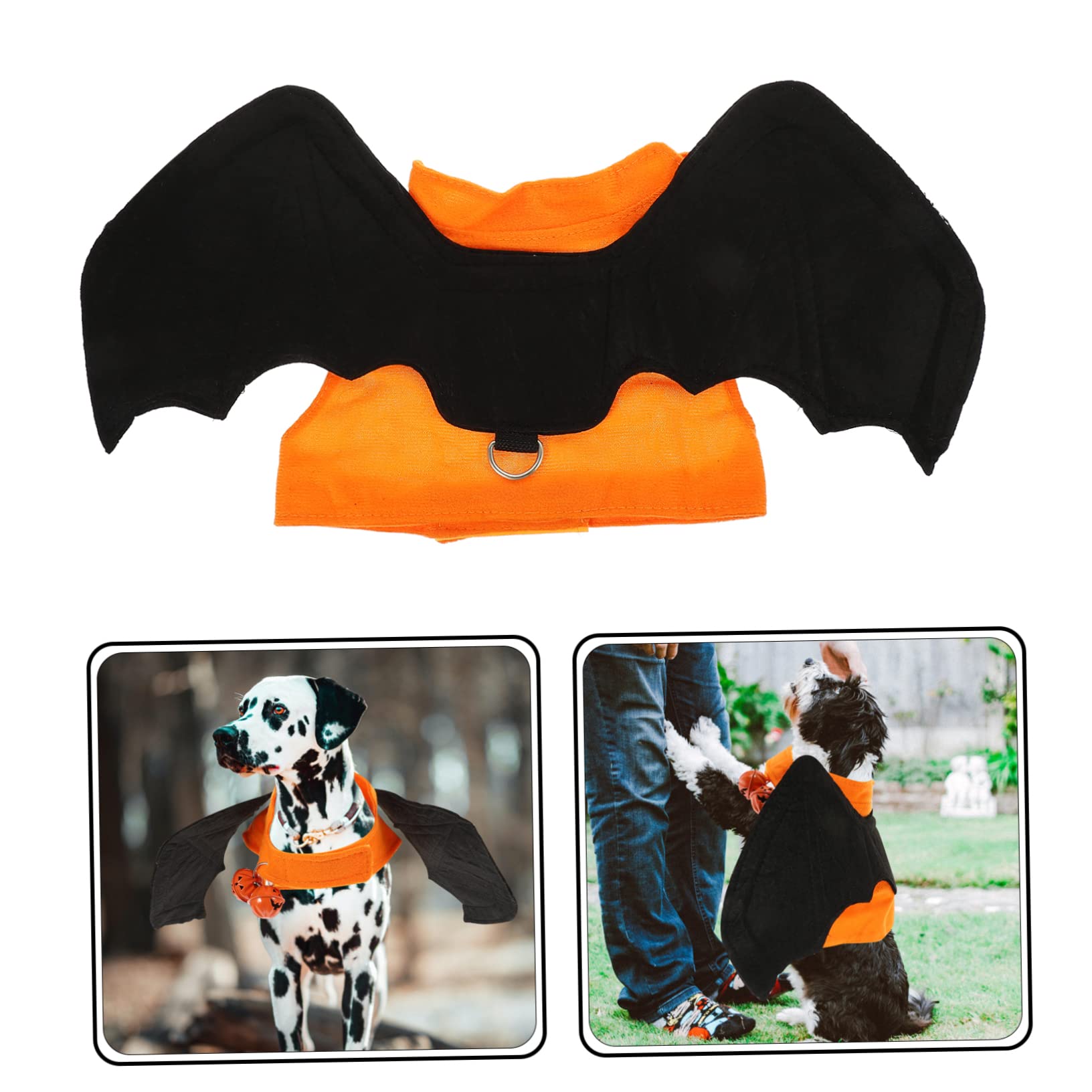 SUPVOX 4pezzi Costume Cane Per Halloween Abbigliamento Per Domestici Accessorio Per e Campanella
