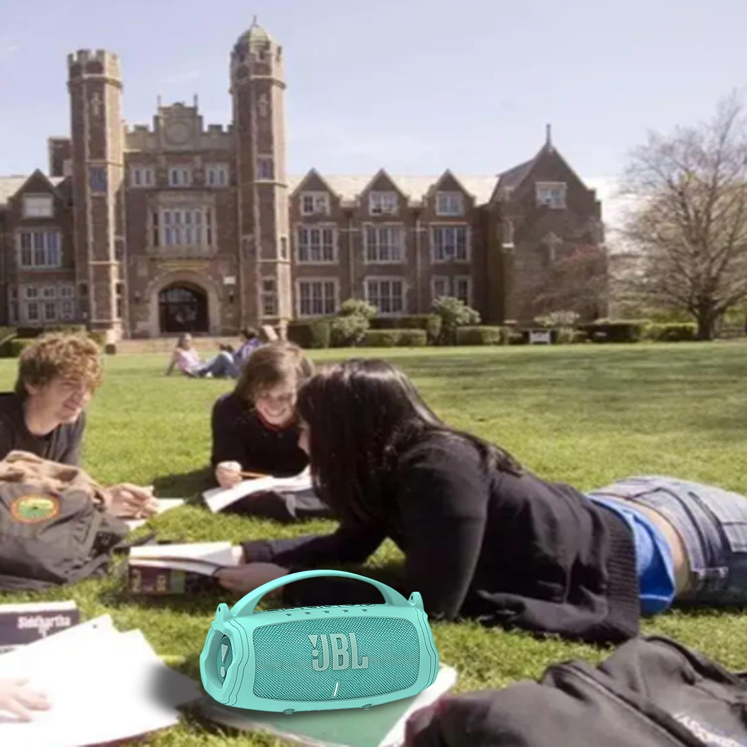 Silicone Cover Case Compatible with JBL Charge 4/5 Portable Bluetooth Speaker, Soft Skin Sleeve for JBL Charge 4/5 Bluetooth Speaker Accessories (Teal Case, NOT for Wi-Fi Version) - Image 7