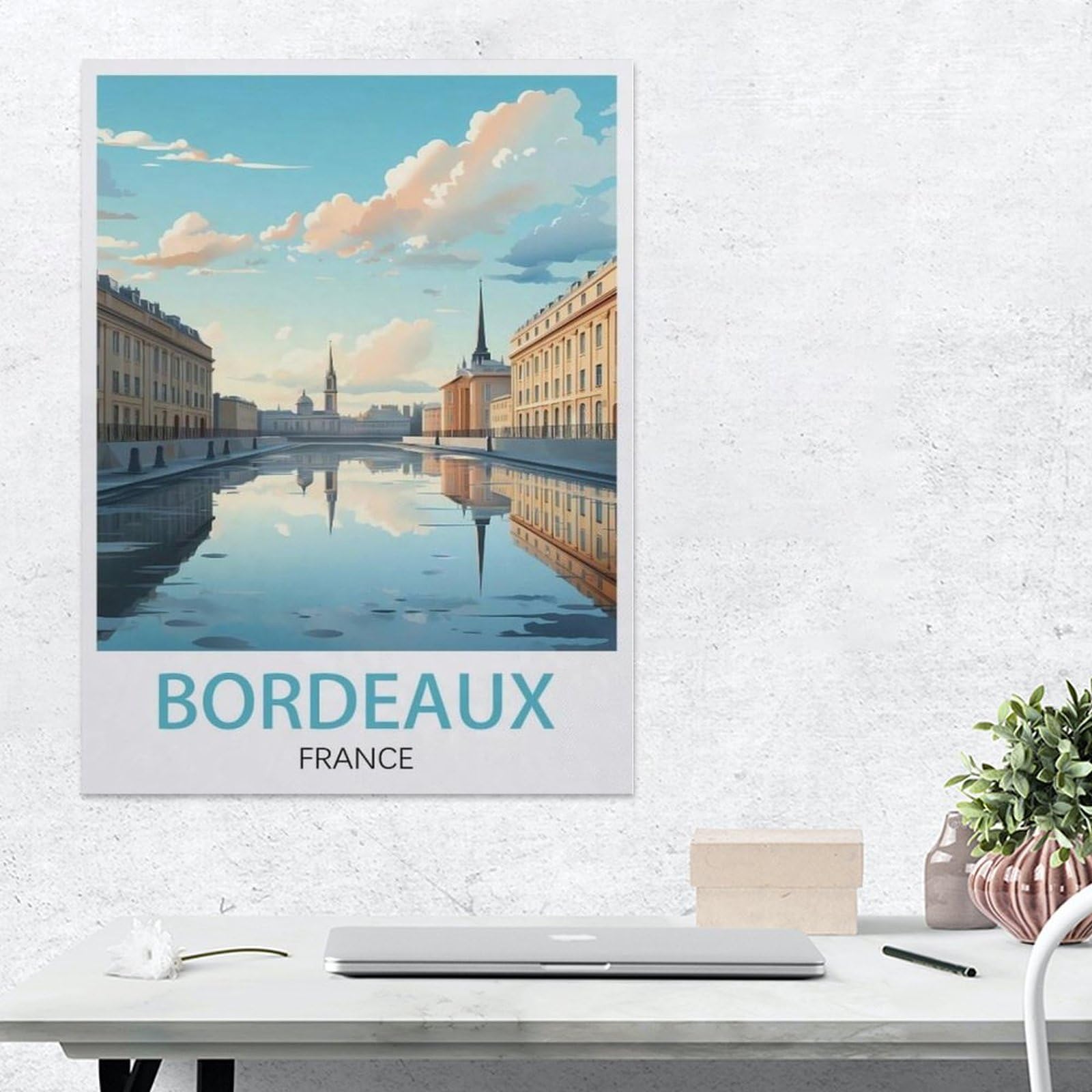 Puzzles 1000 Pièces pour Adultes，Bordeaux-France，Puzzle 1000 Pièces pour Adultes Jeu Jouets Cadeau Puzzle 1000 Pièces pour Cadeau Éducatif Adulte（75x50cm）-BF58