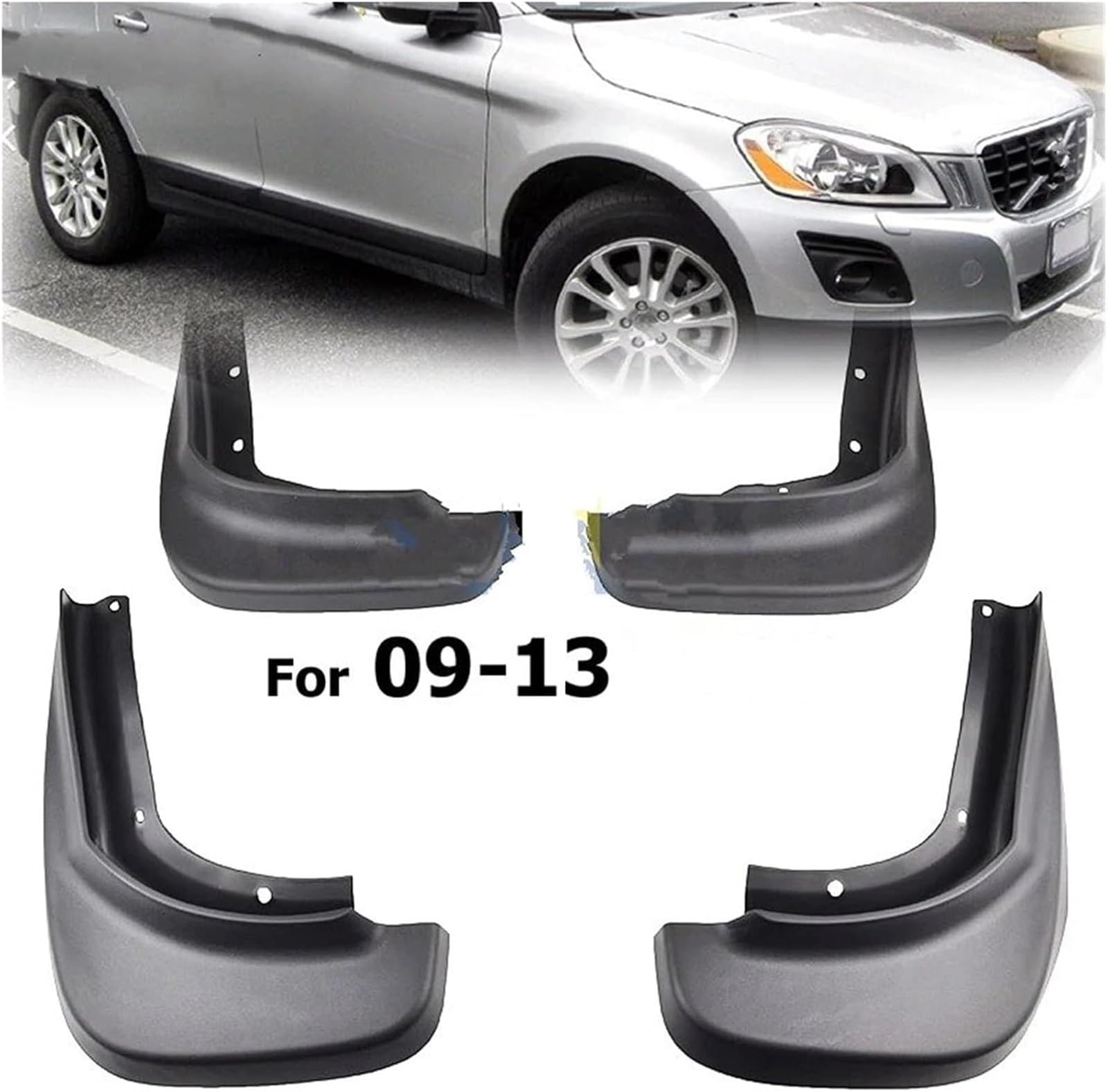 Pour Volvo Pour XC60 2009-2013 pour montage Garde-boue de voiture pour garde-boue