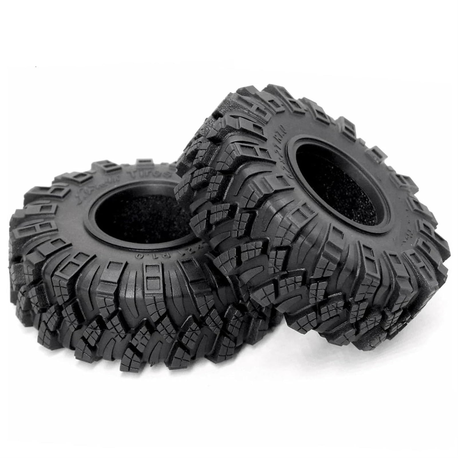 Neumáticos RC para Axial SCX24 para Gladiator C10 para JLU para Deadbolt TRX4M 1.0 Ruedas Neumáticos Desplazamiento Negativo 7 Mm 1/18 1/24 RC Crawler Car