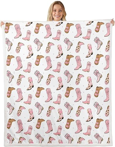 Miniatura 28 de Manfei Manta de vellón con diseño de mariposas florales en acuarela, manta acogedora para cama, sofá, decoración de habitación de niños, niñas y