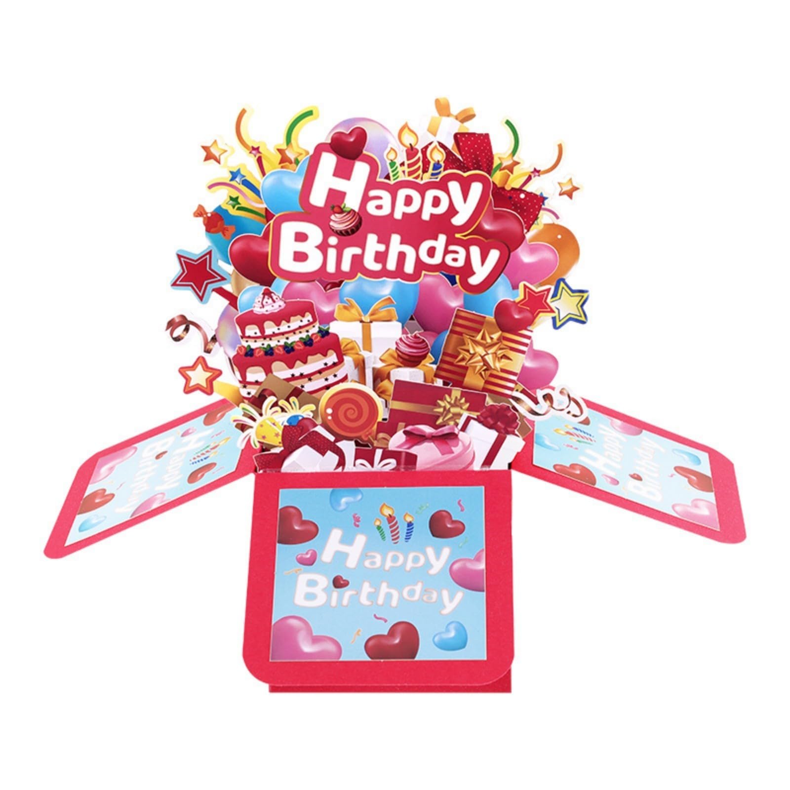 NVOQILIN Folded Greeting Card Greeting Card Decorative Display Ornament for Celebration and Gifting Use Multipurpose Party Decoration