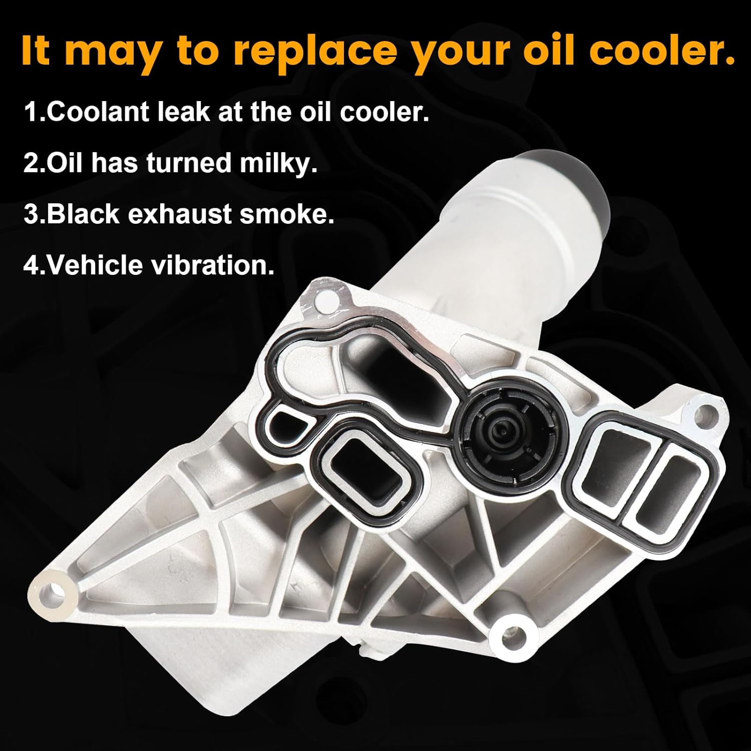 Oil Cooler Housing (Aluminum) 11428596283 with Gasket Bolts Replacement For 2016-2022 BMW 2 3 4 5 7 Series X3 X4 with B48/B46 2.0L Turbo Engine