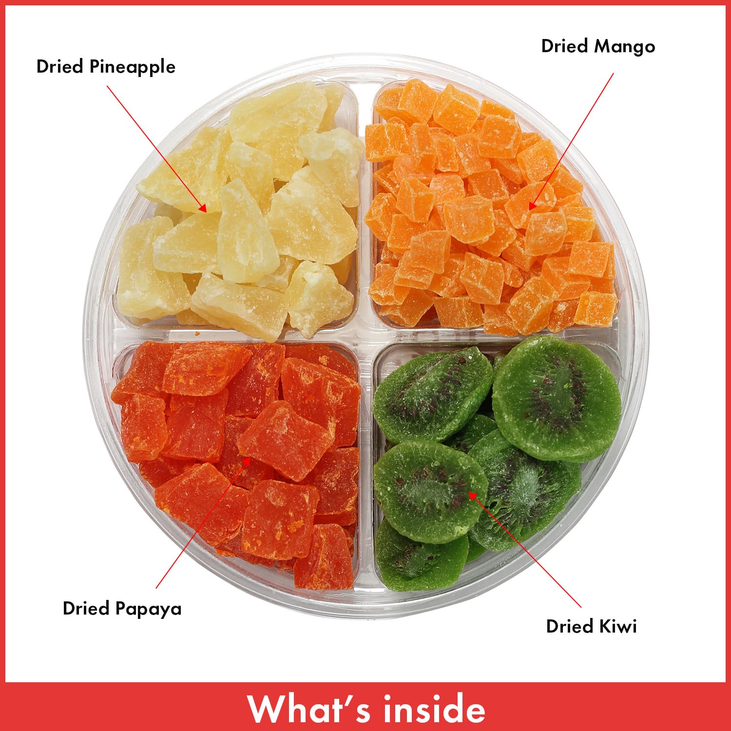 Dried Fruit Gift Basket Assortment - Sweet Tropical Fruits Tray - Food Gift for Care Packages, Anniversary, Birthday, Thank You, Get Well (Pack of 2)