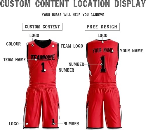 Miniatura 4 de Camiseta de baloncesto reversible personalizada con nombre impreso, uniforme deportivo de equipo en blanco para hombres y niños, talla única