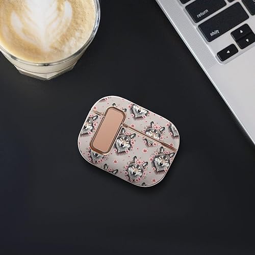 Miniatura 7 de Headphone Cover Compatible with Airpods Pro 2 Case Cool Flower Wolf, Plastic, with Lock, Shockproof Protective