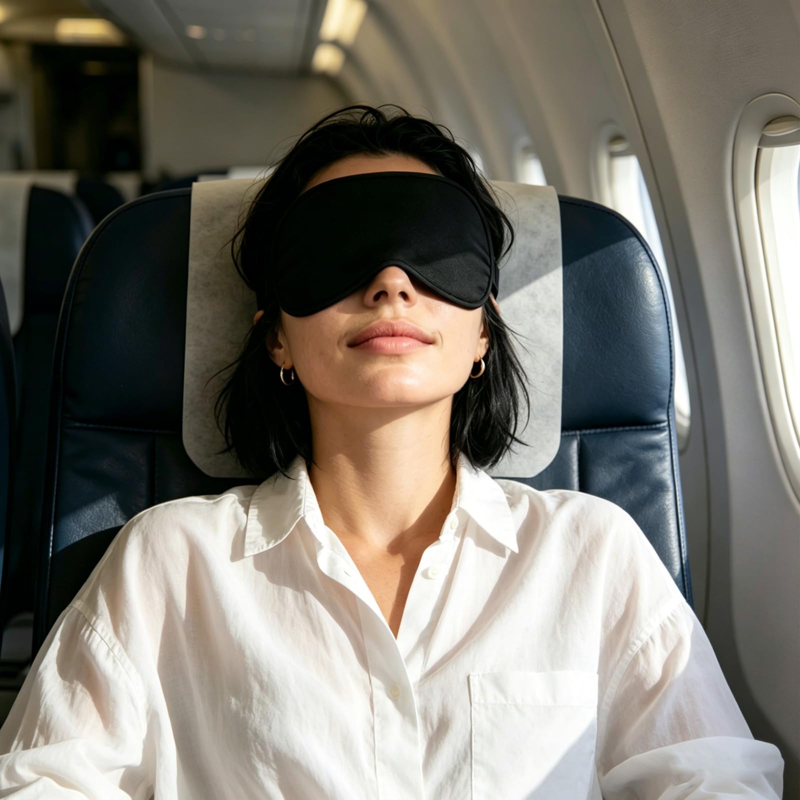 3D antifaz para dormir copa contorneada con correa ajustable