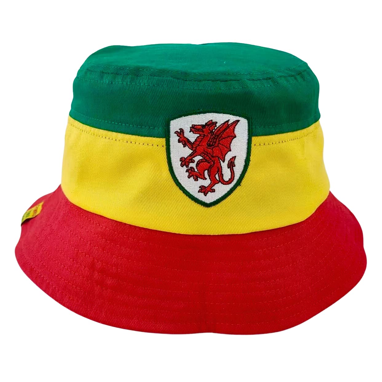 Cadwyn Unisex Kids Red Children Size - Cymru 'Yma O Hyd' Wales Supporters Bucket Hats - Small (54Cm)