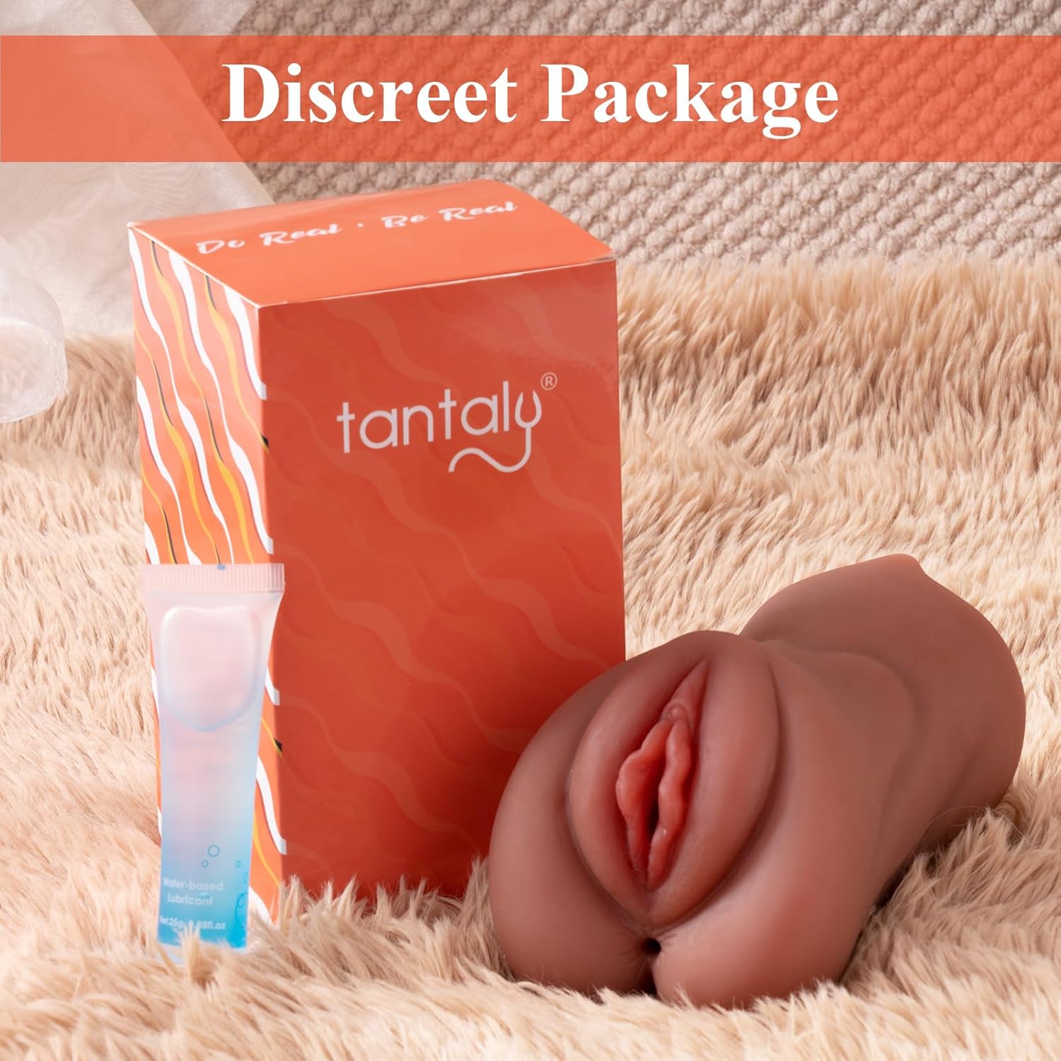 TANTALY 1.45LB Pocket Pussy Sex Toys for Men with Sexy Mouth Grace Wheat