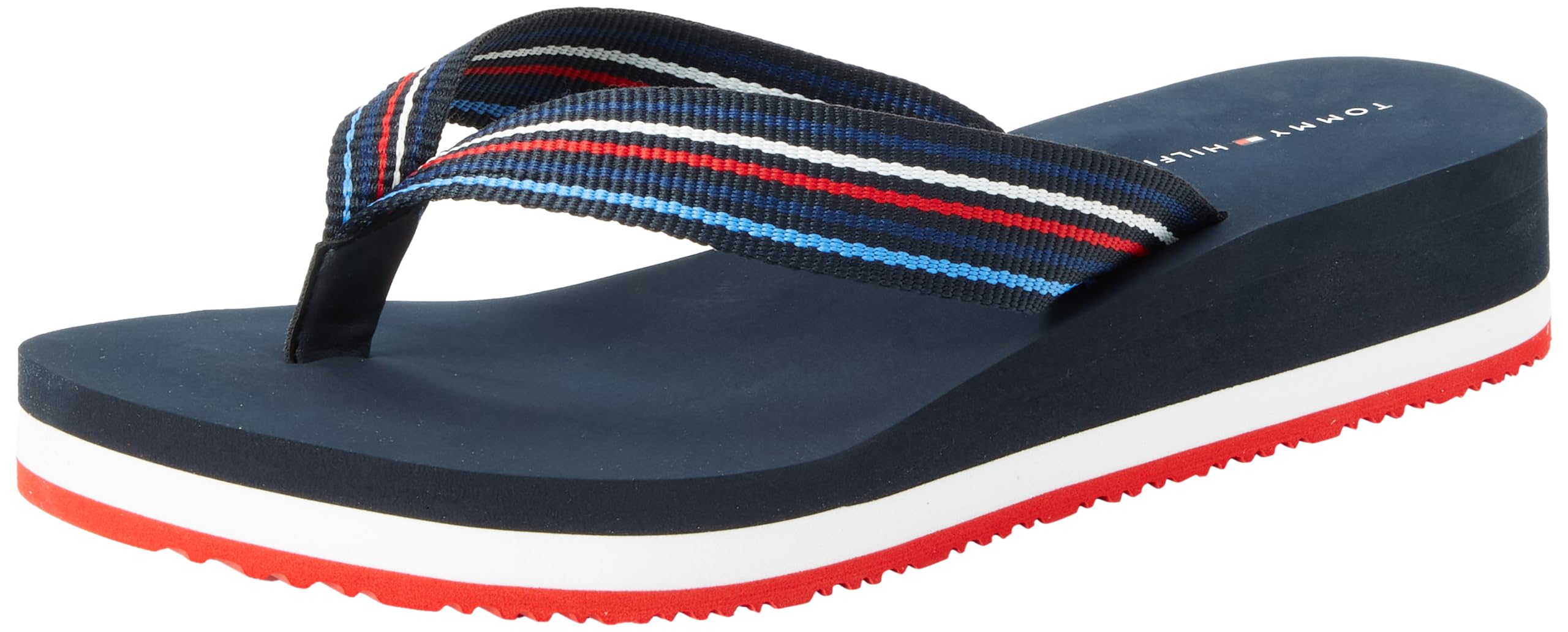 Tommy Hilfiger Wedge Stripes Beach Sandal Fw0fw07858, Chancla Mujer