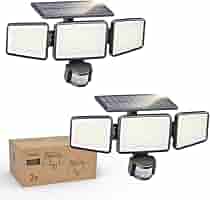 Philips Solar Motion Sensor Outdoor Wall Light - 5000K White, IP54 Waterproof, 3 Modes For Garage & Porch