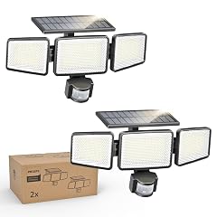 Philips Solar Security Light Outdoor 302 LED 1200lm Solar-Powered Waterproof Wall-Mounted Flood Light w PIR Motion Sensor 3