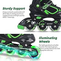 Vista 3 de MammyGol Adjustable Inline Skates for Kids Boys Girls Youth Beginner with Light up Wheels Ages 4-16