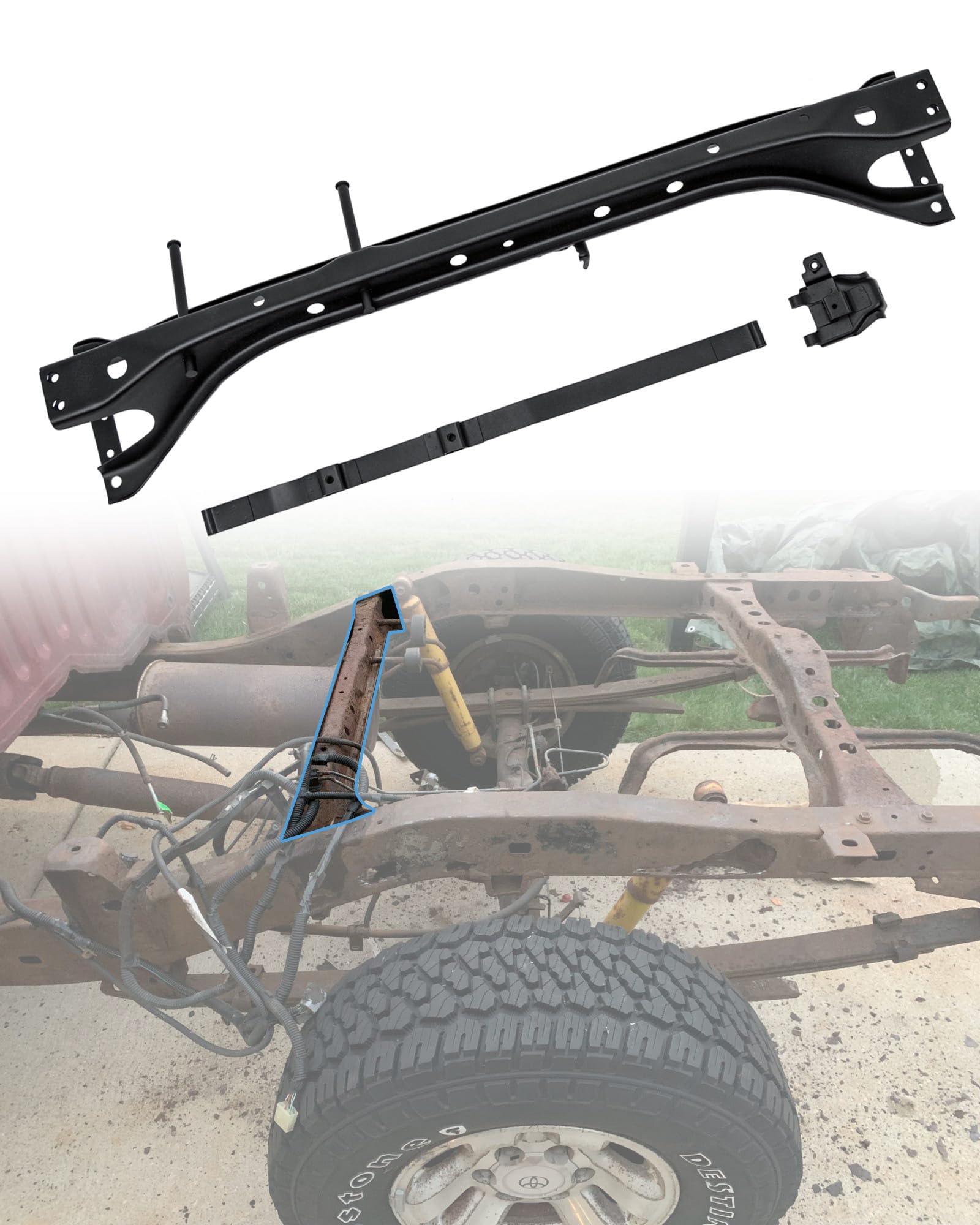 Amazon.com: Mountainpeak Rear Fuel Tank Support Crossmember Frame