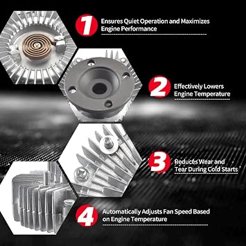 Fan Clutch for Mazda B2300 2001-2009, Ford Ranger 2001-2004
