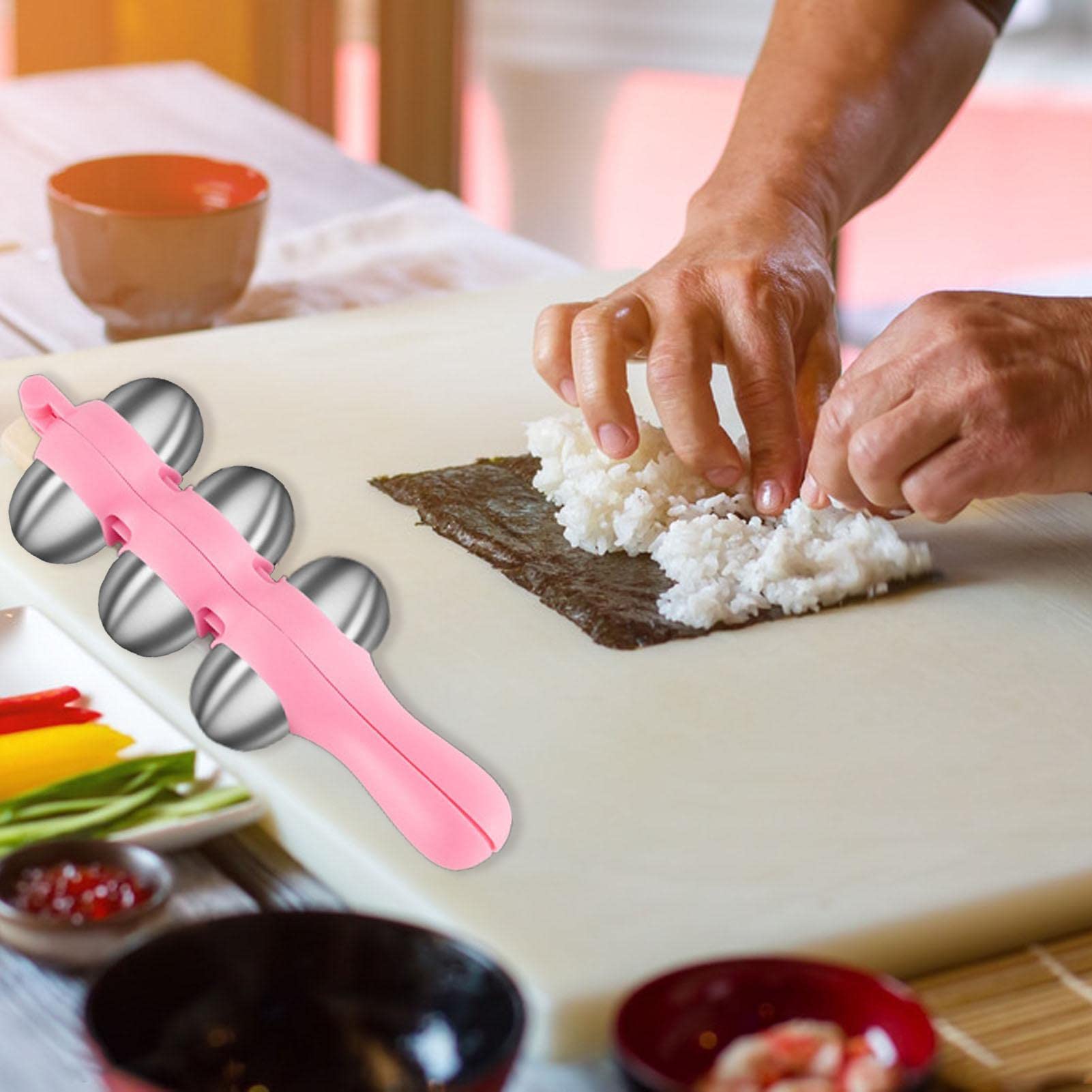 Edelstahl Sushi Kugel Former - Perfekte Reisbällchen Einfach Gemacht