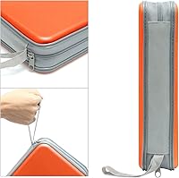 Vista 15 de Estuche para CD, capacidad para 80 unidades, para CD/DVD, cartera, de plástico duro, CD y DVD, carpetas de almacenamiento para automóvil, hogar