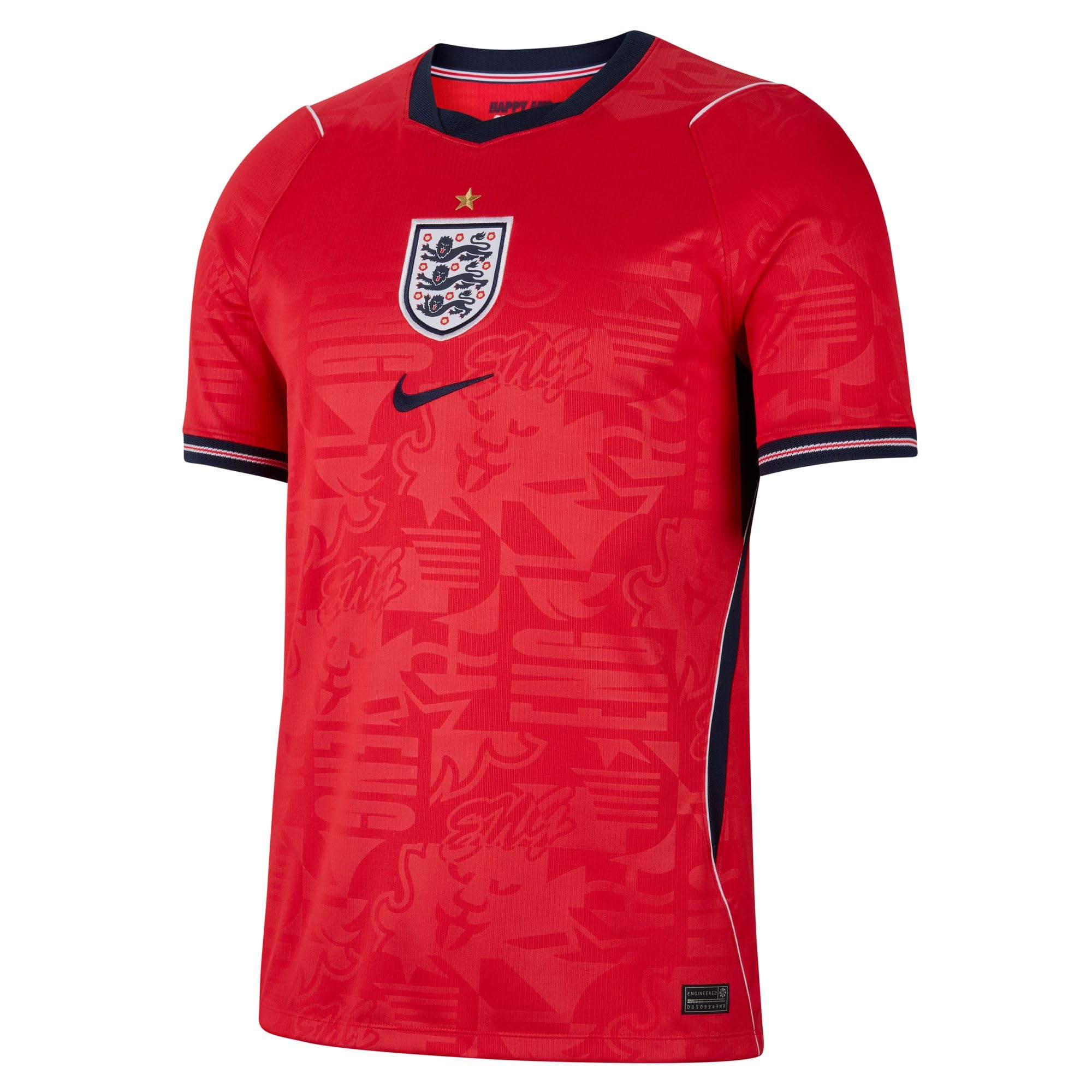 Nike Men's England 2026 Dri-FIT Stadium Away Shirt, Speed Red/Obsidian/White/Obsid, Size Xl, Men
