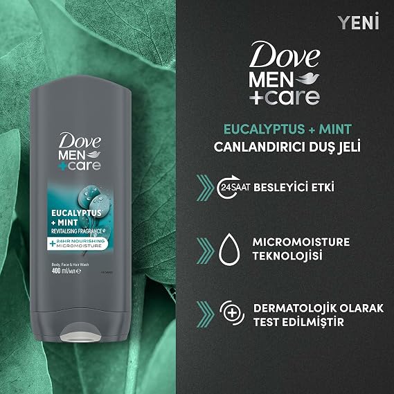 Dove Men Care Eucalyptus Mint Duş Jeli 400 Mililitre