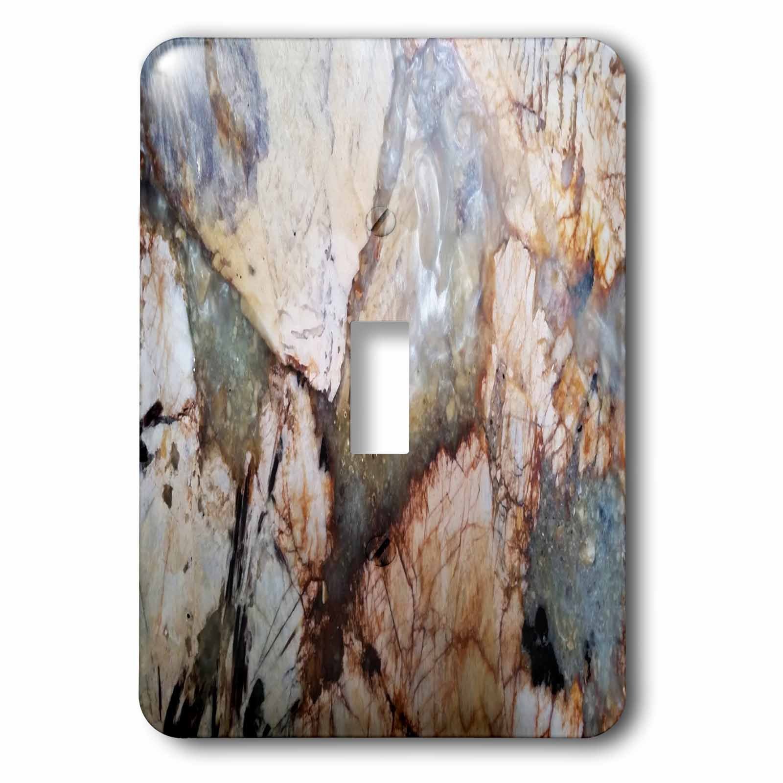 Interrupteur à bascule simple lsp_252658_1 décor granit multicolore 3dRose