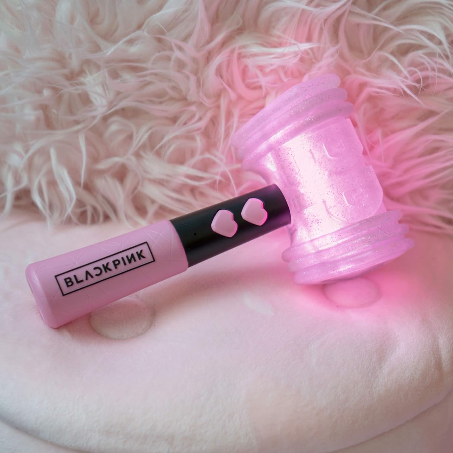 Blackpink Feature Lightstick, 3 Light Modes, Glow in The Dark, Color-Changing Lightstick Lights-up with Your Music, K-Pop Concert Accessory, Bl-ping-Bong Toy