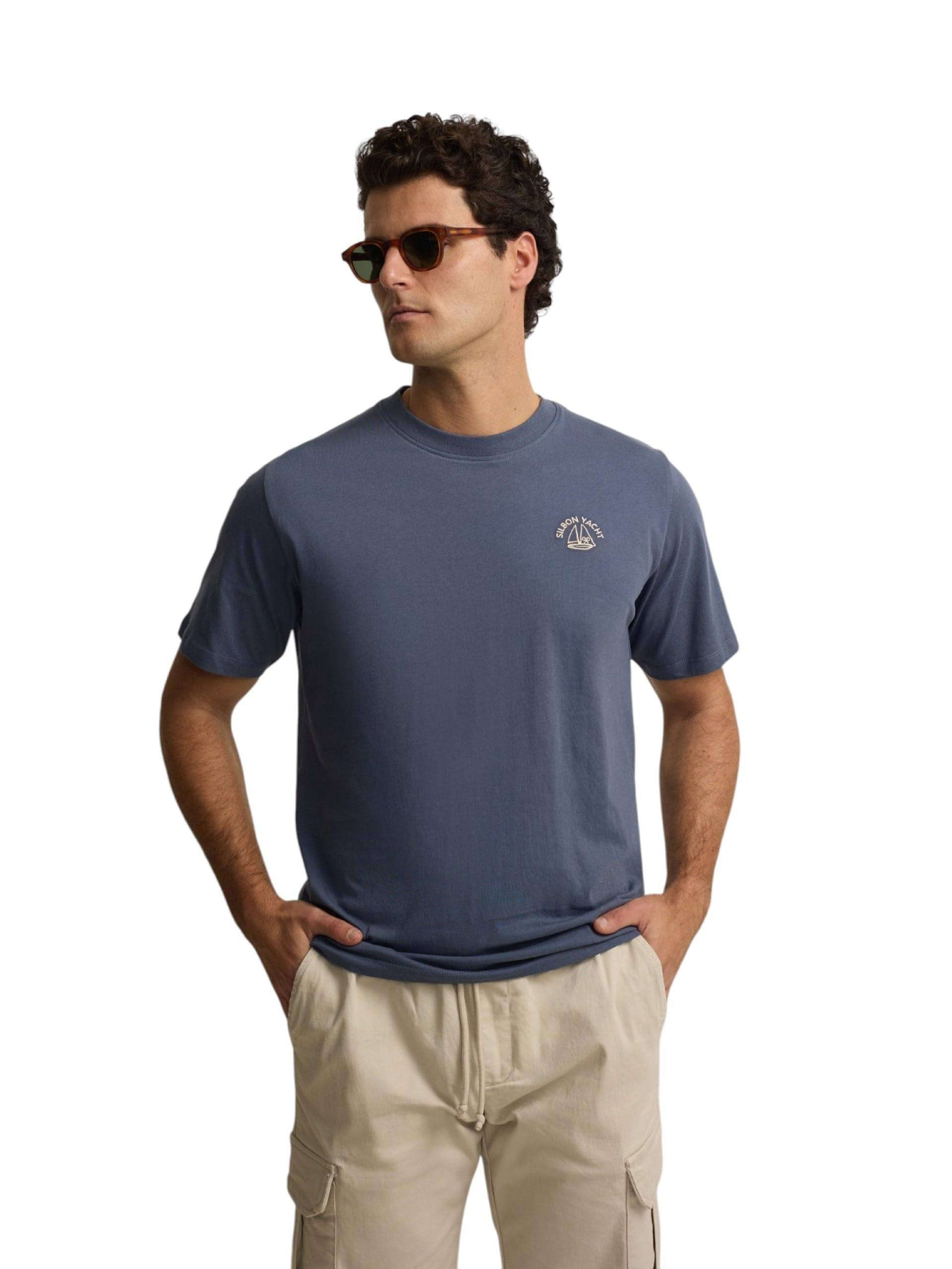 SILBON Yacht T-Shirt, Indigo, L/3XL