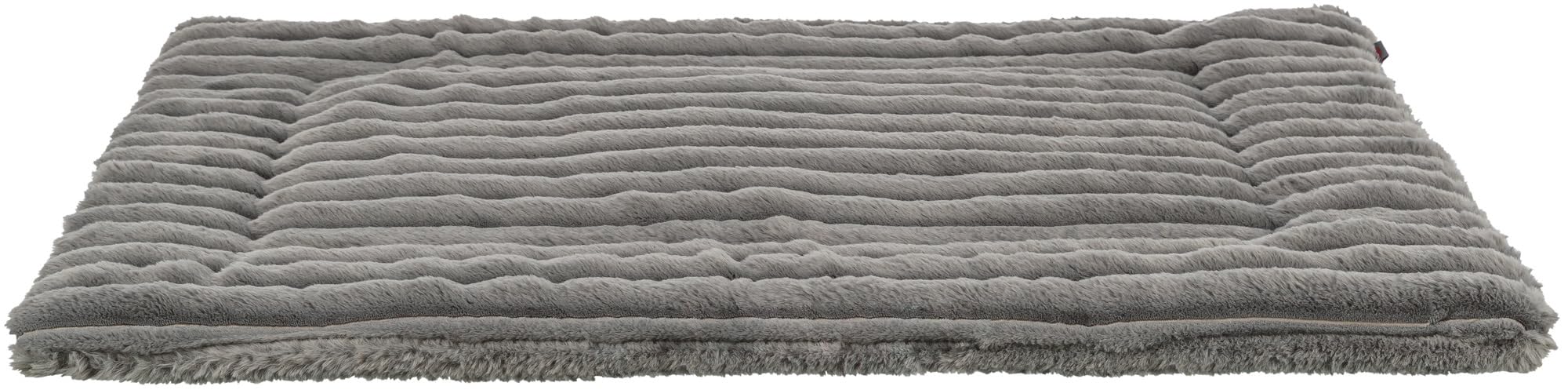 TRIXIE Hundematte Lonni, weich & pflegeleicht – 130 x 90 cm, grau | Weiche, komfortable Liegematte mit rutschfestem Boden – für Hunde, kuschelig und angenehm gepolstert