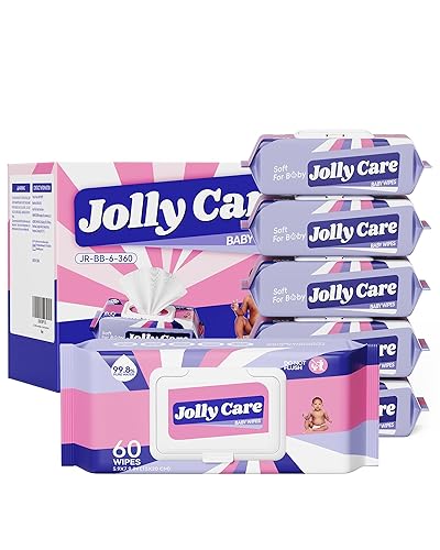 Toallitas sensibles para bebé, sin perfume, 99% a base de agua, sin fragancia, sin alcohol, hipoalergénicas, suaves, grandes y gruesas para manos,