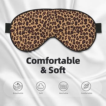 Amazon.com: Comfortable Eye Masks for Sleep - Leopard