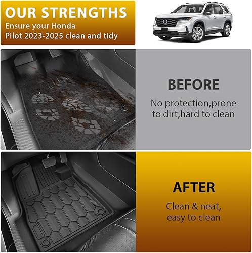 Vista 196 de Powerty Alfombras resistentes para BMW X3 2018 a 2024 y BMW X4 2019 a 2024, a medida para accesorios de X3 y X4, de elastómero termoplástico 3D