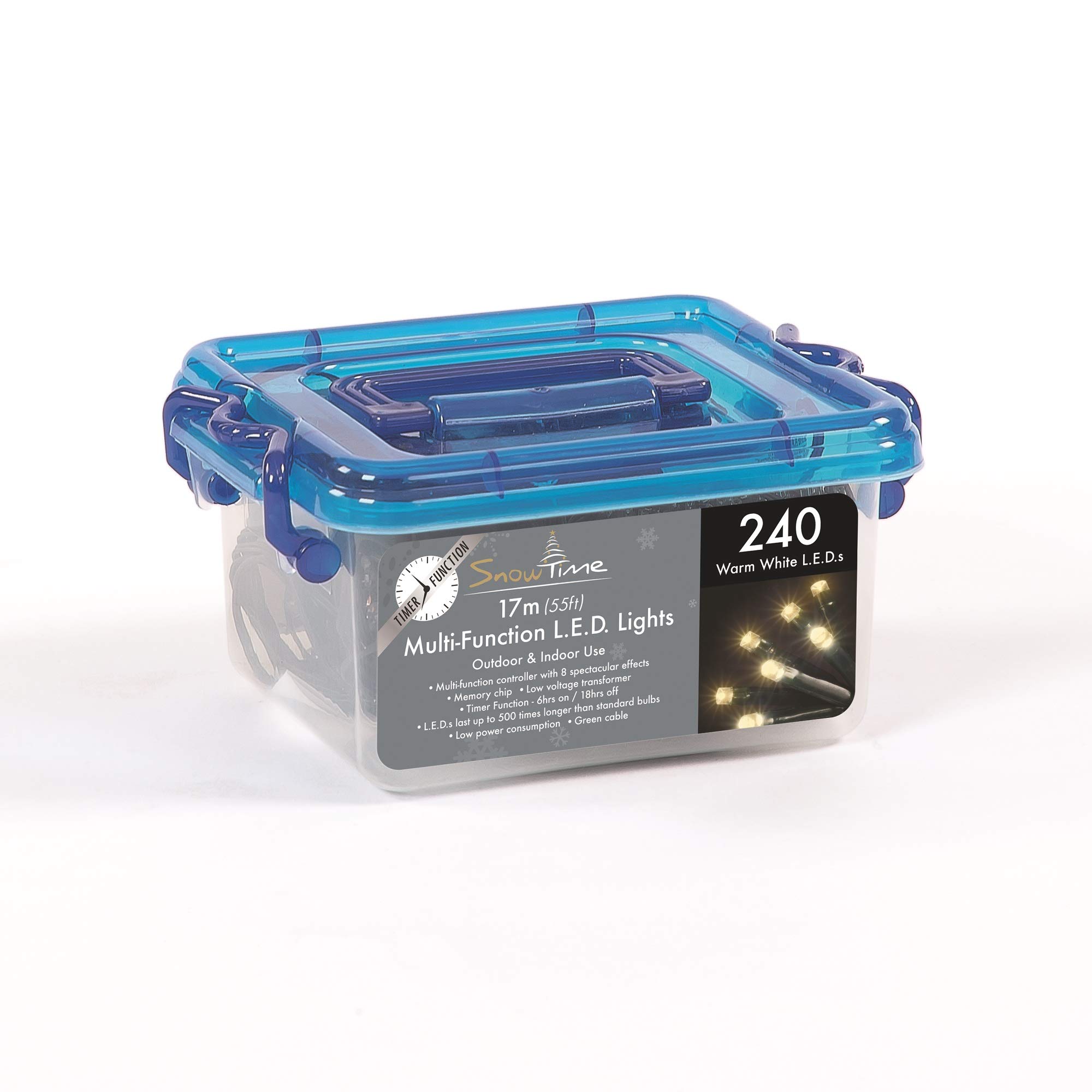 Snowtime 240 Warm White LED Multi-function Lights With Timer